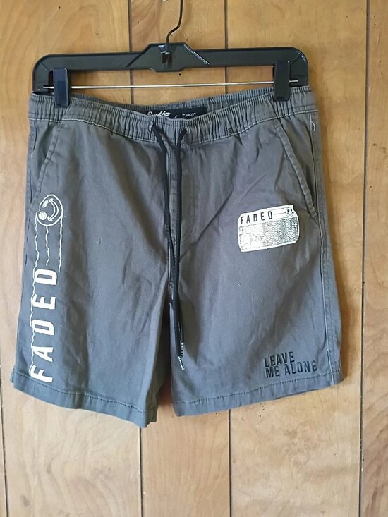 Brooklyn Cloth Other - Brooklyn Cloth Gray Graphic Shorts Men's Size M Drawstring Casual